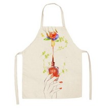 칼하트 작업용 앞치마 캔버스용 패션 여성 주방 매니큐어 향수 남녀 민소매 가정용 청소 도구, 3+68x55cm