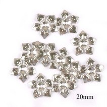 골드/실버/브론즈 10 스타일 꽃 랩 선조 커넥터 스크랩북 장식 금속 공예 20 개 YK0762, 11 3 silver