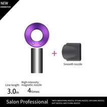 슈퍼 Leafless 헤어 드라이어 전문 블로우 기기 음이온 살롱 스타일 도구, Purple 1 Parts, Purple 1 Parts