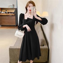 여성 봄가을 빅사이즈 고급스러움 코디 원피스 WJ R081405