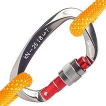 실내클라이밍 암벽 등반 장비 용품 스포츠 클라이밍 하네스 카라비너 자동 잠금 헤비 듀티 클립 안전 야외 등산 등산가, Black