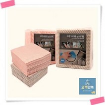 킴스팜팜 빨아쓰는 원데이행주(중50매) 33x35cm 타월 캠핑 여행용 물결 비스코스 행주, 브라운[KP235]