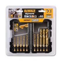디월트 임팩용 티타늄 철공용 기리 세트-DT50050-KR-10pcs (디월트악세사리/길이/철공비트/철비트/충전드릴비트/비트/전동공구/공구/건강 추천)