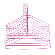 코디스 국내생산 칼라 세탁소 코팅옷걸이 50개, 분홍