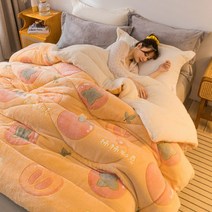 스웨이드 이불 솜이불 양면 솜이불 겨울 이불 가을 겨울 보온 두꺼운 눈꽃 솜이불 이불 심지