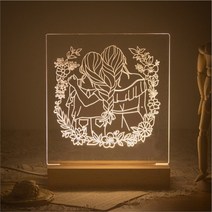 DIY 아크릴 무드등 만들기 네온사인 조명 키트 미니알뜰형, 미니 알뜰형