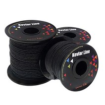EMMAKITES 브라이드 케블라 라인 블랙 100% 고강도 경량 케블라 섬유 뜨개질 구조 31M 90kg 200lb 파단 강도 아웃도어 스포츠 서바이벌 피싱 하이킹 액세서리 코드 일반 용도