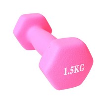 K4스포츠아몸디 K4-60 네오프렌아령 2개1세트 다이어트 미용아령 핑크, 1.5kg
