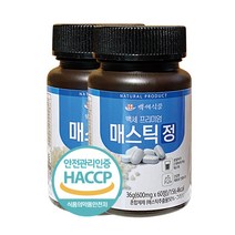프리미엄 매스틱정, 600mg x 60정, 2개