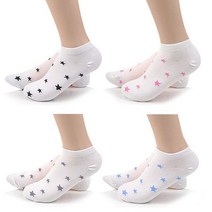 여성 패션 캐주얼 발목 양말 별무늬 5켤레 묶음