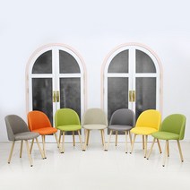 지엠퍼니처 에그 인테리어 카페 디자인 식탁의자, 에그 옐로우PU 미조립, 1개