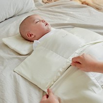 말랑하니 신생아아기 모로반사이불, 일반형, 화이트