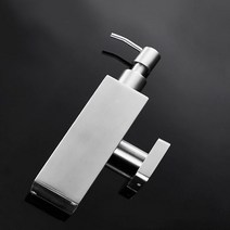 스테인레스 욕실 사각 디스펜서 물비누용기 200ml, 단품