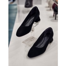 세라 세라 마리오 여성 스웨이드 라운드토 펌프스 (5cm) C22P658 (P002517673)