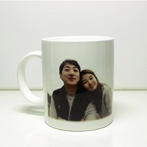 주문제작 포토머그컵 단품 소량 굿즈 답례품 커플 효도선물 기업선물, 무지뚜껑추가