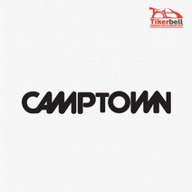 Camptown 캠프타운 로고 캠핑카 차스티커 첫차선물 신차선물, 대형, 블랙