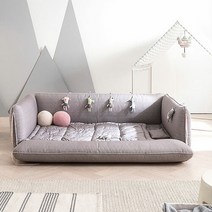 [쁘띠베이비]토이 알로스케어 멜란차콜 범퍼침대 M(스마트프레임+탑커버), 그레이/다이아그레이