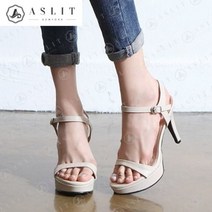 애슬릿 애슬릿 여성 가보시 슬림 스트랩 여름 샌들 힐 10.2cm