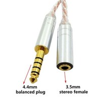mp4플레이어 하이파이 밸런스 오디오 케이블 남성 2.5mm 3.5mm 4.4mm 여성 헤드폰 변환 케이블 라인 어댑터, 8