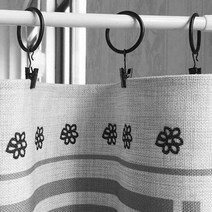 에테르코 커튼 집게링 고리, 커튼링 일반형(화이트)