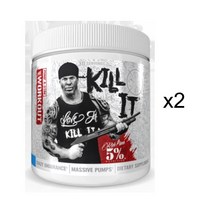 2팩 리치피아나 킬잇 30서빙 프리워크아웃 뉴트리션 파우더 345g 4종 라즈베리 프릇 펀치 레몬라임 망고파인애플 Nutrition Powder, Mango Pineapple-2개