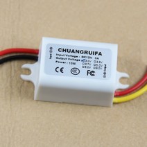 컨버터 12V DC/DC 용 3V 3A 15W 전원 공급 장치 모듈로 내려갑니다., 하얀색