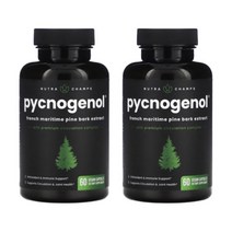 뉴트라챔프 피크노제놀 포도씨추출물 pycnogenol 100mg 피페린 60캡슐 2세트, 2개, 60정