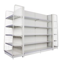 하이퍼곤도라 조립식 선반 중앙진열대 대형매장, 상세이페이지 참고, 양면 메인 프레임 123x75x130 4층