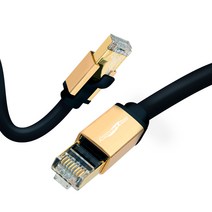 애니포트 플러스 CAT.8 S-FTP 40기가비트 초고속 랜케이블 AP-SFTP803 3M(B)PLUS, 2개, 블랙