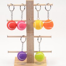 귀여운 동호회 테니스동호회열쇠고리 테니스볼열쇠고리 열쇠고리 키링 테니스 테니스고 공키링 볼키링, 1) 노랑, 1개