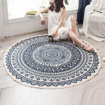 [∂LL7] 북유럽 바닥매트 원형러그 빈티지 소파 카페150cm 카페 거실 미니 소품 인테리어 침실 페르시안_h§eEA