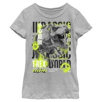 Jurassic World 정보 렉스 티셔츠 애슬레틱 헤더 X-스몰