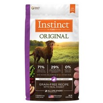 인스팅트 전연령용 네이처스버라이어티 생식본능 독 키블 강아지 건식사료, 토끼, 1.8kg, 1개