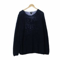 에이치엔엠 네이비 면 라운드니트 남자 3952