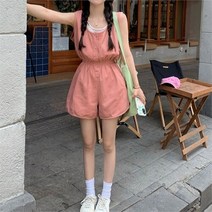셀러허브 여성패션 [오노마] ONM 러블리 데일리 스타일리쉬 민소매 앞버튼 점프수트