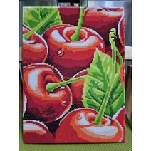 빨간체리 보석십자수 완성품