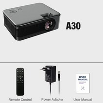 미니 프로젝터 AUN A30 스마트 TV 박스 홈 시어터 레이저 휴대용 프로젝터 HD 4k 비디오용 시네마 전화 LED 비디오 프로젝터 빔프로젝트, 미국 플러그