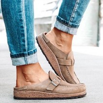 임산부 로퍼 편한 여성 플랫 레트로 슬립 온 컴포트 플랫폼