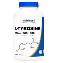 뉴트리코스트 L-티로신 500mg 캡슐 글루텐 프리, 180개입, 4개