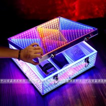 스페이드 샴페인 조명 상자 아르망디 클럽 나이트, 레이어드 세 개 샴페인 상자