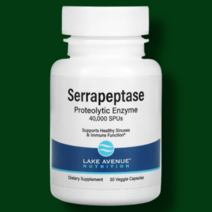 Lake Avenue Nutrition Serrapeptase Proteolytic Enzyme 120 000 SPUs 30캡슐 + 비타민 C 구미 90개입, 1EA, 0, 1개