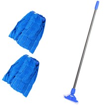 크린메이트 극세사마대 2장+ 롱 스텐마포대 대걸레 세트, 1세트