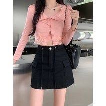 얼굴스팀기 페이스스티머 미스트기 피부관리기 데님 스커트 하이 웨스트 슬리밍 우아한 레이스 업 여성 의, 01 Black_03 XL