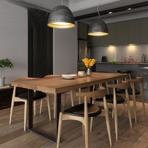 원목 6인용 8인용 10인용 우드슬랩 테이블, 120x60x75