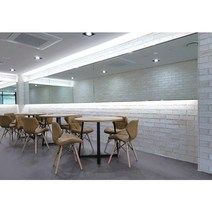 [강스스톤] 점토75 벽돌 타일 1박스 인테리어 상가 주택 건축 내외장 마감재, 75-W화이트