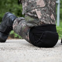 지바 군인 무릎보호대 군대 훈련소 작업용 댄스 콰이런 축구 농구 쿠션 필라테스 춤 올블랙, 1개