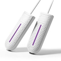 식기살균건조기 컵소독기 신발 건조기 UV 살균 220V 구두 12W 휴대용 랙 히터 Secador 탈취제 제습기 장치, 한개옵션1, 01 white EU Plug