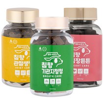 강아지 기관지 협착증 호흡기 영양제 댕이수랏간 침향 기관지청청 심장튼튼 관절쌩쌩 눈물뚝 피부&피모 100g, 기관지청청 1개+심장튼튼 1개+관절쌩쌩 1개