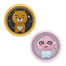 LED 카카오 프렌즈 우주인 후드곰 차량용 송풍구 방향제, 어피치, 베이 Type, 1개