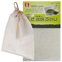 진짜 천연 삼베 주머니 조리용 대형 24x34cm 면보자기 한약 면포, 1개